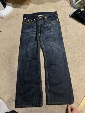 True Religion Joey Super T Flare Jeans Size 34